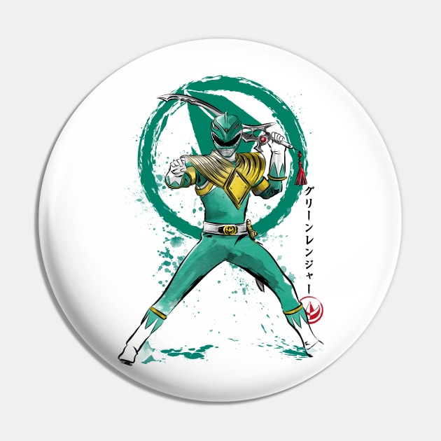 Green Ranger sumi e Pin by DrMonekers