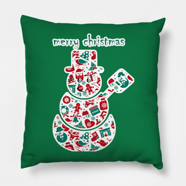 merry christmas Pillow by sarahnash