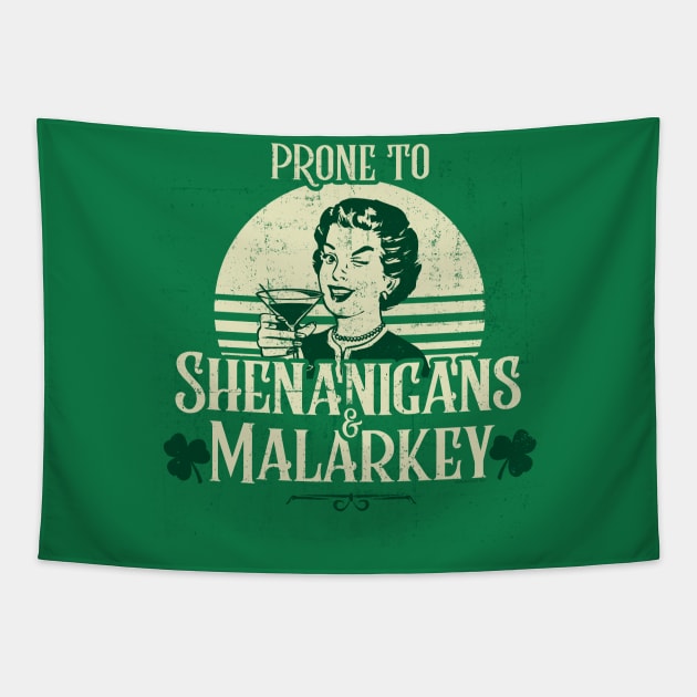 Shenanigans & Malarkey St Patrick's Day Women's Tapestry by NerdShizzle