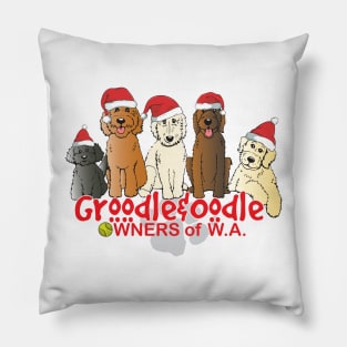 Groodle & Oodle Club Christmas Pillow