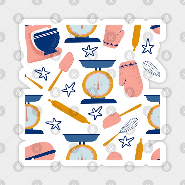 Home Baking Pattern Magnet by Patternos