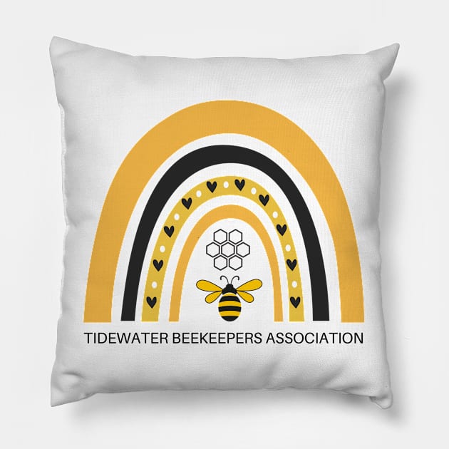 TBA Rainbow Pillow by Tidewater Beekeepers