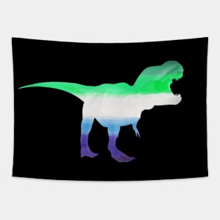 Subtle MLM T-rex - Gay (Men Loving Men) Love Dinosaur Tapestry