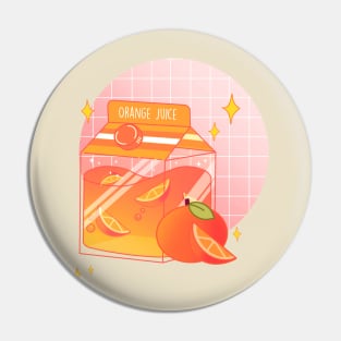 Orange Juice Box Pin