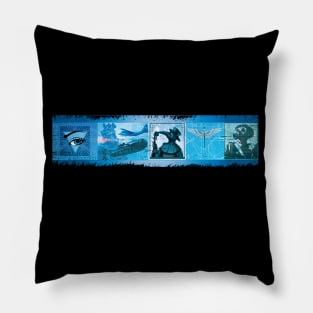 Who's Behind the Mask? (Blueprint Vintage) Pillow