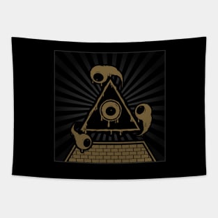 All-Seeing Illuminati Eye Tapestry