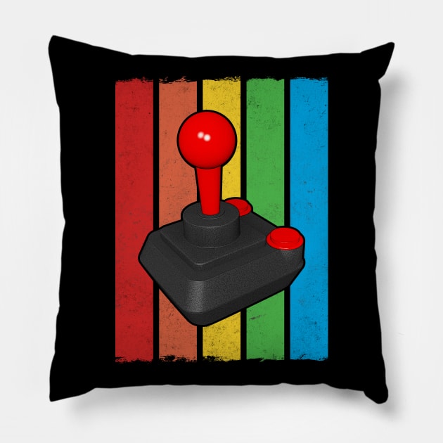 Retro Computer Joystick Pillow by Drop23