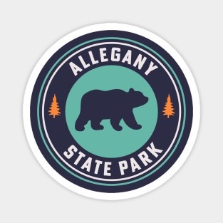 Allegany State Park New York Salmanca Badge Design Magnet