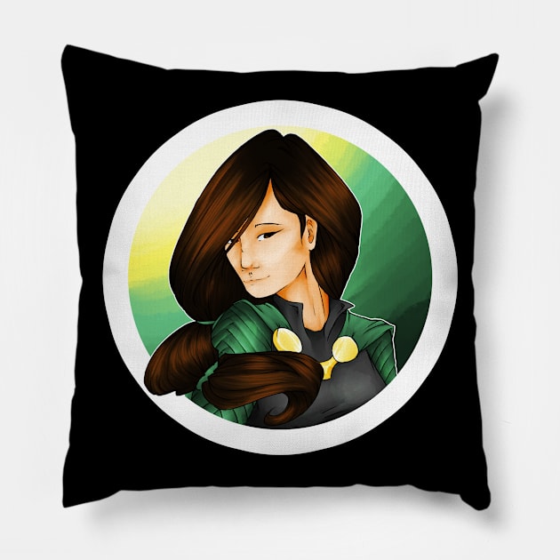 Calysse Headshot Pillow by Eothnoguy