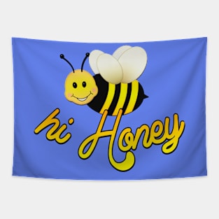 Hi Honey - Happy Bee Tapestry