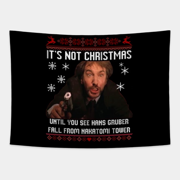 Die Hard Hans Gruber Tapestry by wsyiva