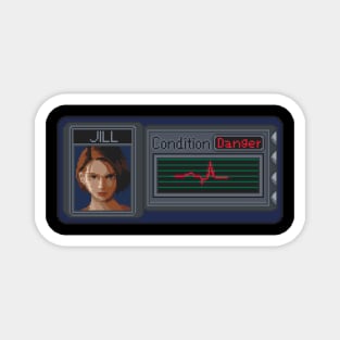 Resident Evi 3 Pixel Art Magnet