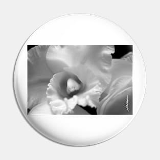 White Orchid Pin