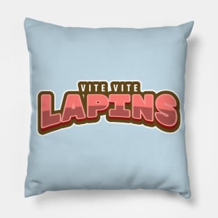 Vite Vite Lapins wordmark Pillow