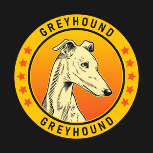 Greyhound Dog Portrait T-Shirt