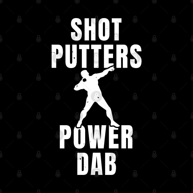 Mens Shotput Power Dab Athlete Gift by atomguy