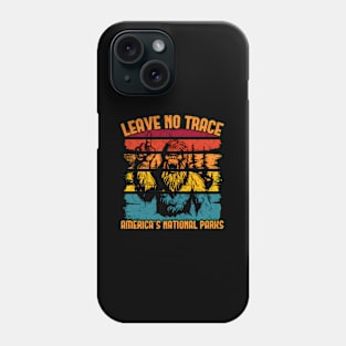 Leave No Trace America National Parks Big Foot Phone Case