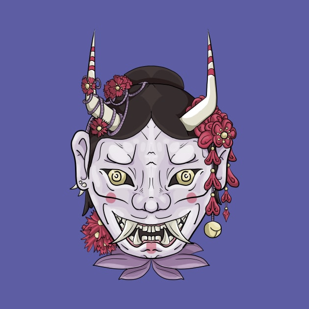 Hannya Mask by Chromaticboots