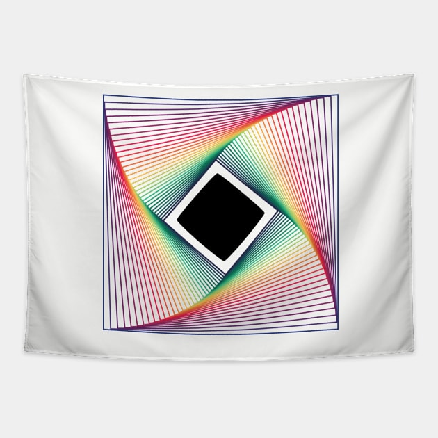 Rainbow black hole Tapestry by jplrosman