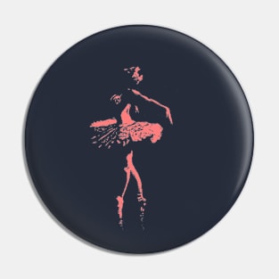 Pink Ballet Dancer Pin