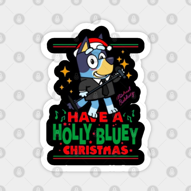 bluey christmas Magnet by GapiKenterKali