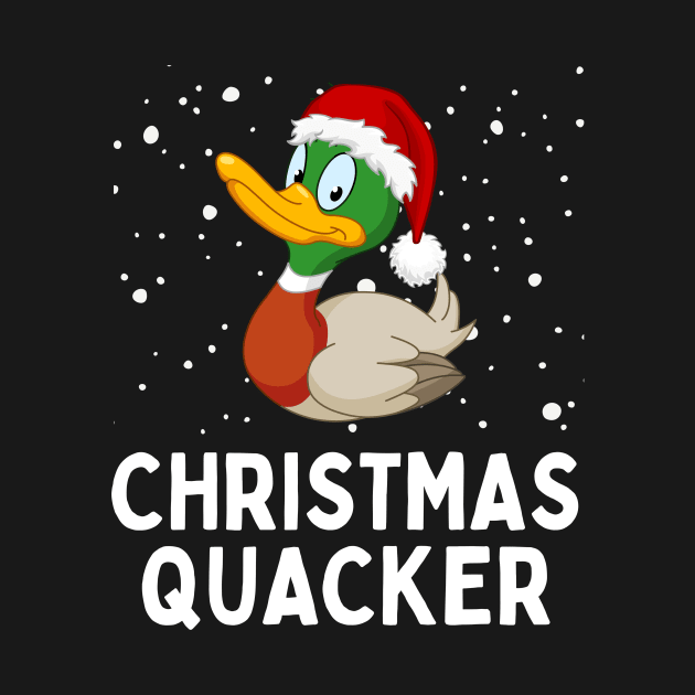 Christmas Quacker Cute Duck Christmas by PowderShot