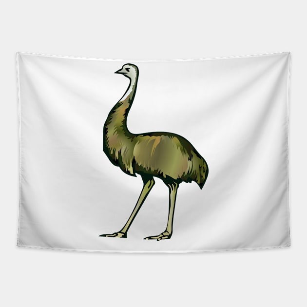 ostrich shirt Tapestry by Pet & Nature Lovers