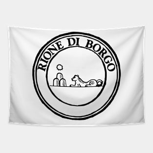 Rione Borgo b-text Tapestry