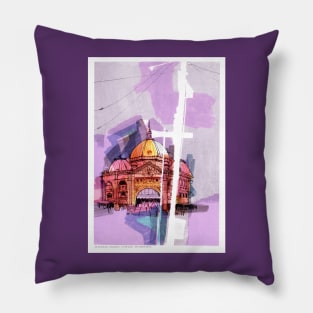 Flinders Street Station, Melbourne Pillow