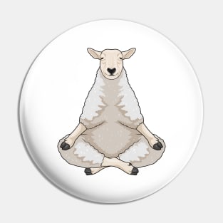 Sheep Yoga Fitness Meditation Pin