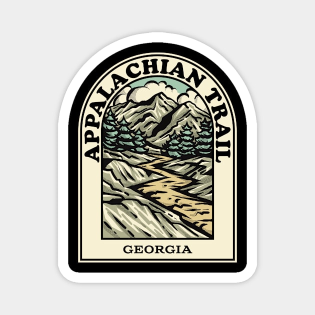 Appalachian Trail Georgia hiking backpacking trail Magnet by HalpinDesign