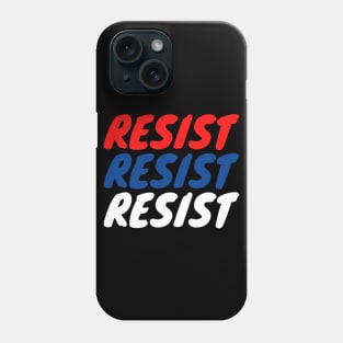 Resist USA Flag Colors Phone Case