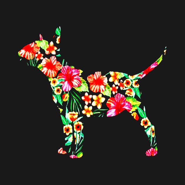Bull Terrier Flower by mikadigital