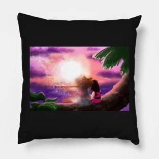 sokai sunset Pillow