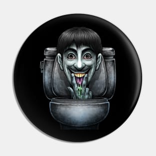 Horror toilet Monster #17 Pin