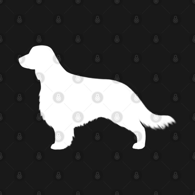 Welsh Springer Spaniel Dog Silhouette with Long Tail by Coffee Squirrel