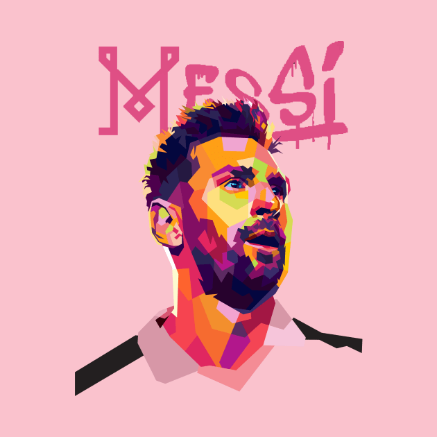 Lionel Messi Inter Miami WPAP by awangwidyatama