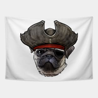 Pug Pirate Tapestry