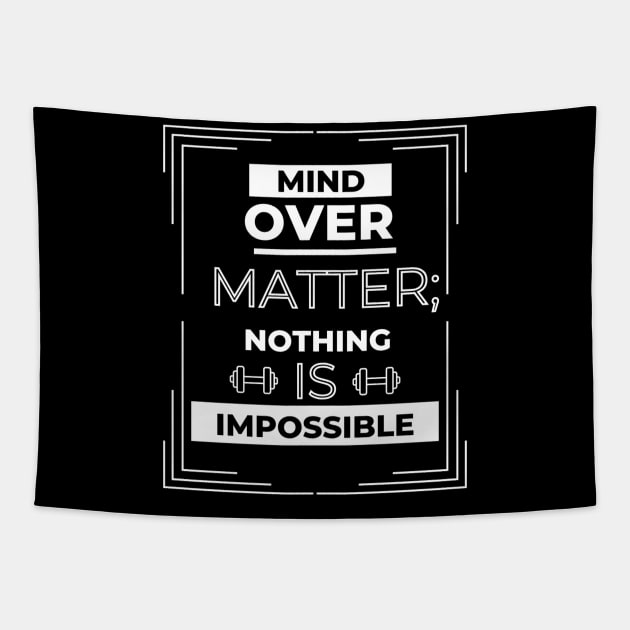 MIND OVER MATTER, NOTHING IS Tapestry by Mujji