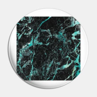 Dark marble and aqua Pin