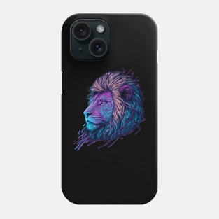 Glowing Lion Face Phone Case