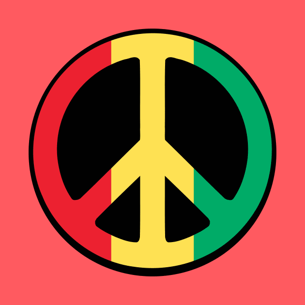 Rasta Peace by LefTEE Designs