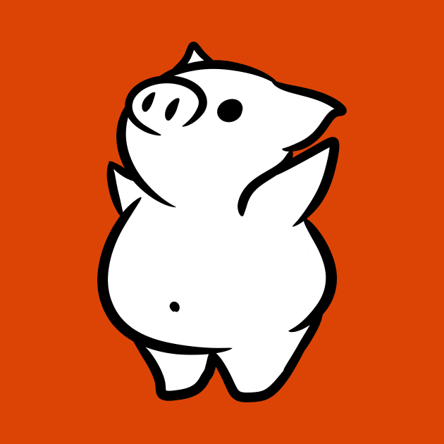 Happy Pig by Jossly_Draws