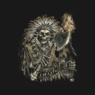 Native American Chief Skull T-Shirt