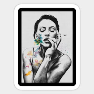 Nude Woman Sticker by Pechane Sumie - Pixels