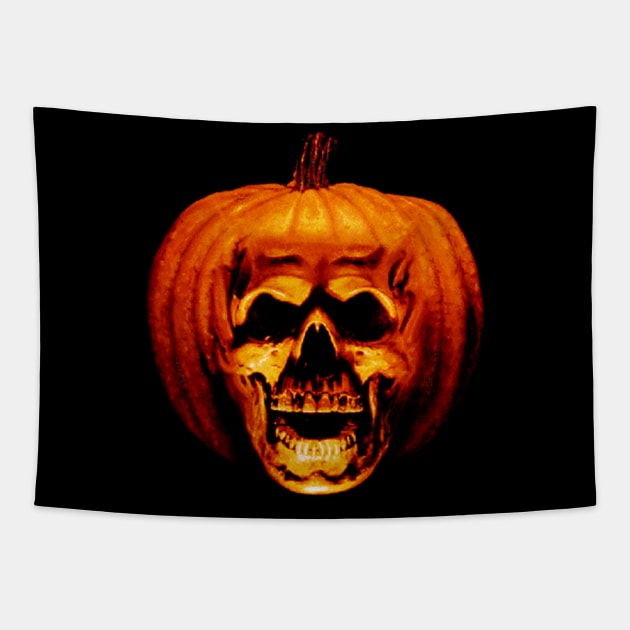 PUMPKIN HORROR Tapestry by jnapoleon