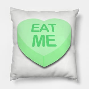 Candy Heart Eat Me Pillow