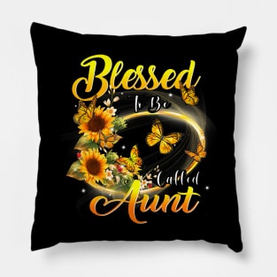 Blessed To Be Called Aunt Sunflower Lovers Aunt Pillow