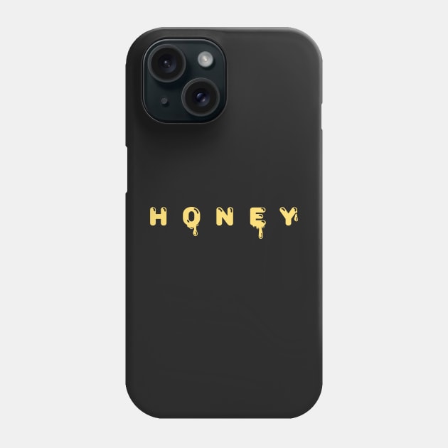 Honey dripping lettering Phone Case by MugDesignStore