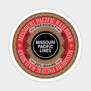 Missouri Pacific Railroad - MoPac (18XX Style) Magnet